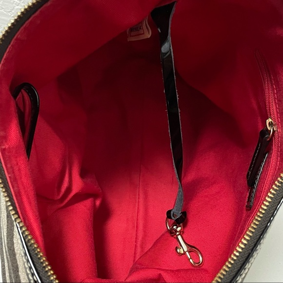 Dooney & Bourke ⭐️ NIKKI T'MORO Jacquard Zebra Stripe Hobo Tote - Picture 7 of 8